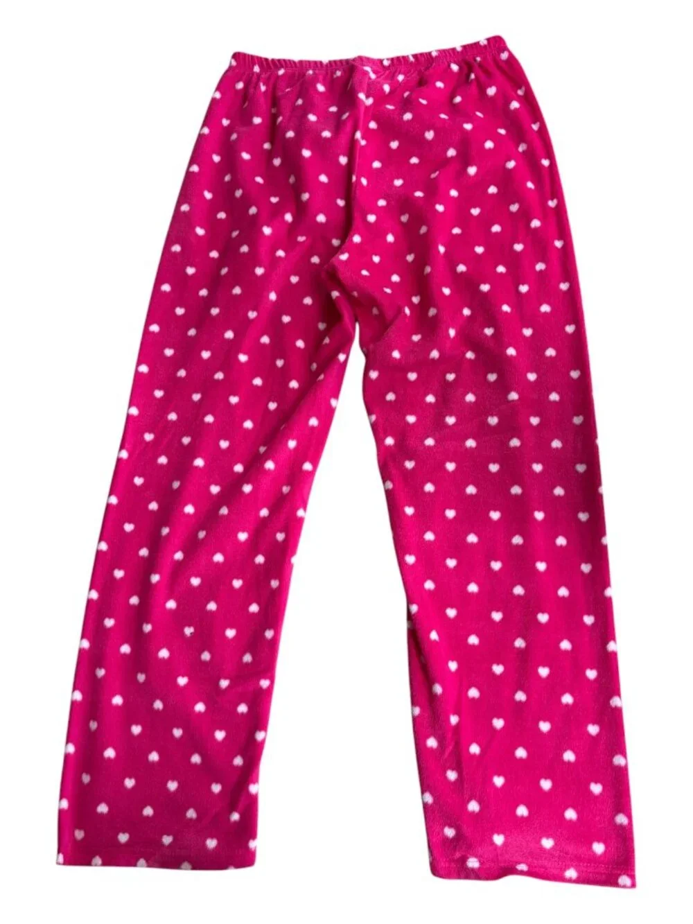 Gabriella by 10W Apparel Pink Heart Fleec Pajama Pants Size L (2659-1) - Picture 2 of 4
